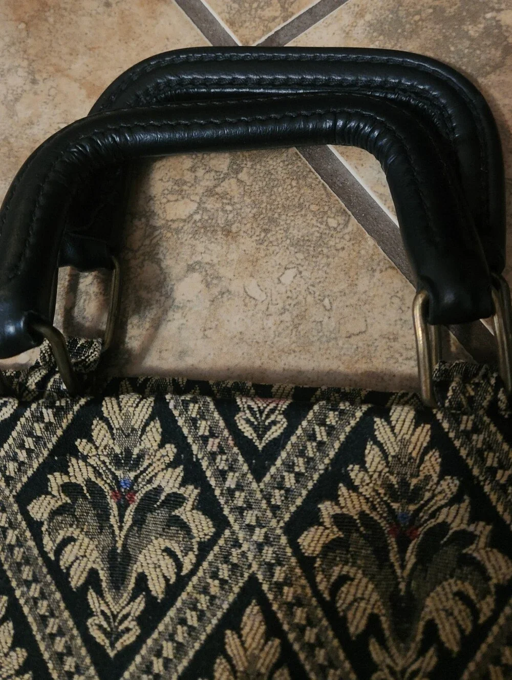 Elliva Boston Vintage Tapestry Laptop Attache Briefcase